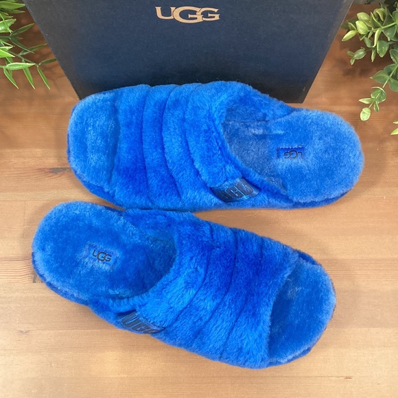 UGG Men's Fluff You Sheepskin Slippers - Picture 3 of 10